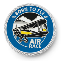 Cadeaux personnalisés pour anniversaire, souvenir d'aviation, logo, pièces de monnaie en métal personnalisées en forme d'avion