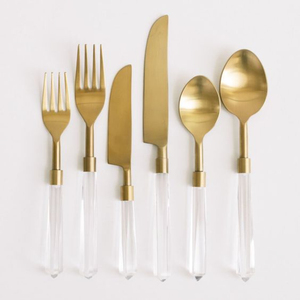 Ensemble de couverts en acier inoxydable avec poignée d'argenterie au design unique Ensemble de couverts de la meilleure qualité Accessoires de restaurant Dernière conception - Product Image 4