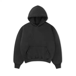 Custom Logo Oversized Sweatshirts Pullover Blank <b>Plain</b> Hoodies Unisex High Quality 100% Cotton Fleece Men Custom <b>Hoodie</b> - Product Image 1