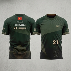 เสื้อวิ่งแบบกำหนดเอง น้ำหนักเบา ระบายอากาศได้ดี แห้งเร็ว เสื้อยืดกีฬา รับผลิตแบบ OEM ODM ขายส่ง - Product Image 1