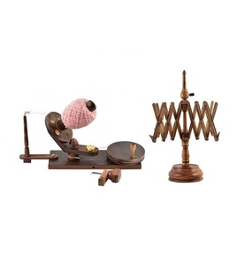 Umbrella Table Top Knitting Crocheting Center Pull <b>Wooden</b> <b>Ball</b> Winder <b>Wooden</b> Yarn Swift Winder - Product Image 3