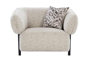 Canapé 2 places de luxe de qualité supérieure, rembourré, avec assise large, design de dossier sans couture, accoudoirs arrondis et texture durable - Product Image 4