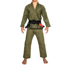 Hot Verkoop Op Maat Borduurwerk Judo Uniform Kimono Jiu-Jitsu Gi Bjj Gis Voor Training Wedstrijd Karate Uniform Jiu Jitsu Gi