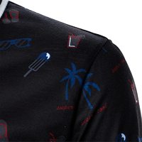 Camisetas de golf de hombre bordadas con impresión digital personalizada, camisetas polo de secado rápido deportivas con impresión por sublimación para hombre