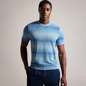 Vente en gros de chemises décontractées imprimées en coton pour hommes, manches courtes, boutonnées, à la mode, haut de gamme, fournisseur en vrac OEM - Product Image 2