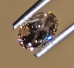 champagne lab grown diamond