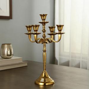 Candelabro Contemporáneo de Aluminio para Mesa de Comedor, Decoración del Hogar Estilo Indio, Adornos Festivos para el Hogar y Decoración Diaria Elegante - Product Image 6