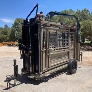 2024 nouveau hydraulique Squeeze Chute Circle T équipement d'élevage en acier inoxydable en plastique fonte papier-disponible à la vente - Product Image 1