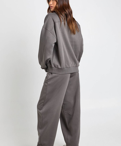 Conjunto Deportivo de 2 Piezas para Mujer, Estilo Holgado, 100% Poliéster, Precio de Fábrica, Ropa Deportiva Cómoda y Suave - Product Image 3