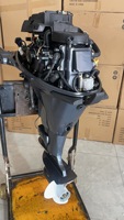 Moteur hors-bord marin 4 temps 25HP 30HP à arbre court ou long, essence, pour bateau de pêche, 5000-6000 tr/min, réservoir de carburant 24L, Huangjie