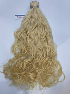 Precio de fábrica, venta al por mayor, trama atada a mano virgen Natural, queratina Remy de alta calidad, extensiones de cabello ruso Real, paquete de materia prima - Product Image 3