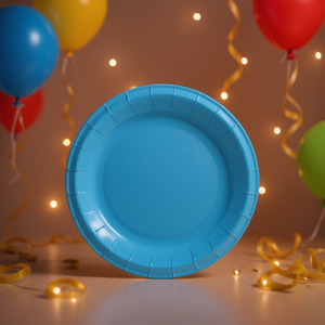 Party Love Plato Blue Piatti usa e getta da 23 cm, confezione da 12 pezzi - Product Image 3