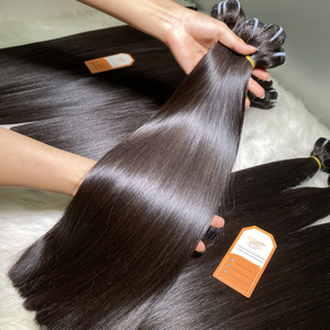 Vente en gros en usine Extensions de cheveux humains trame en faisceau vierge droite à os brut vietnamien Cheveux crus de haute qualité - Product Image 4