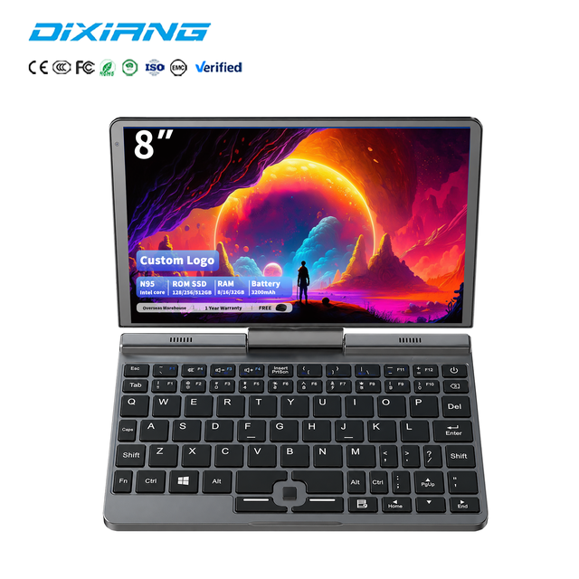 OEM 8 Inch Convertible 2-in-1 Laptop 10-Point Touch Display Intel N95 12GB DDR5 Memory 512GB Win11 Commercial Business Laptops
