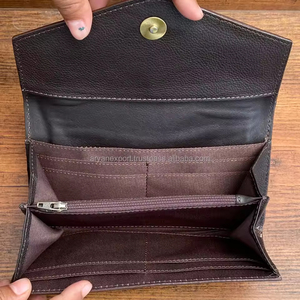 การออกแบบใหม่มือเครื่องมือแกะสลักกระเป๋าสตางค์มีสไตล์ผมบนหนัง Cowhide หลายใช้กระเป๋าสตางค์หนังแท้ตะวันตกสําหรับผู้หญิง - Product Image 6