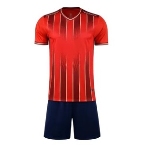 Camiseta de fútbol personalizada 23-24 Camiseta de manga corta de verano Conjunto de pantalones cortos Azul Rojo Blanco Jersey Ropa de fútbol - Product Image 1