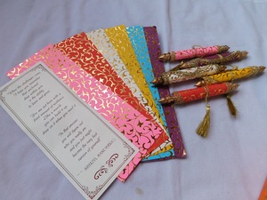 คำเชิญงานแต่งงานแบบเลื่อนแฟนซีทำเองด้วยการพิมพ์ออฟเซ็ตและตกแต่ง2สี - Product Image 4