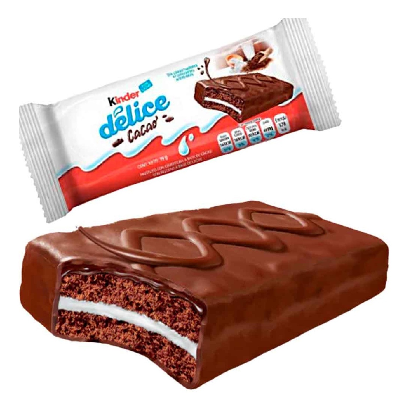 Недорогая оптовая продажа высококачественного шоколадного торта Ferreros Kinders Delice Cacao с молочным кремом 10 упаковок 420 г оптом