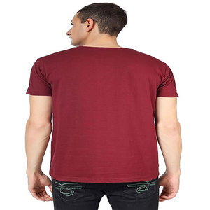 Camiseta extragrande de algodón 100% pesado con cuello redondo, camiseta en blanco, camiseta personalizada con logotipo estampado de alta calidad para hombre - Product Image 3