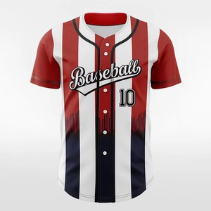 Camiseta de Béisbol de Poliéster Personalizada para Jóvenes, Camiseta de Béisbol de Alta Calidad para Hombre, Ajustada, Sublimada Completa - Product Image 2