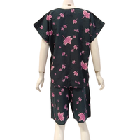 Conjunto de pantalones cortos de rayón con cuello en V de verano de estilo sencillo, ropa de dormir de manga corta para mujer o ropa de relajación en casa