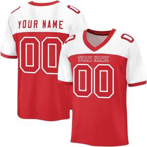 เสื้อฟุตบอลแบบตาข่ายโพลีเอสเตอร์แห้งเร็ว ระบายอากาศได้ดี ไซส์ใหญ่พิเศษ รับผลิตตามแบบ OEM พร้อมสกรีนโลโก้ ชื่อ หมายเลขทีม ด้วยเทคนิคการถ่ายเทความร้อน - Product Image 5