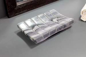 Porte-savon à motif côtelé, accessoire de salle de bain élégant pour un usage quotidien - Product Image 3