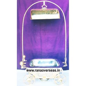 Réchaud en métal laiton style moderne équipement de restauration plat de service pour les fêtes mariage événements hôtel et banquet - Product Image 4