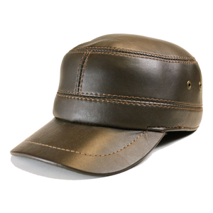Nouvelle casquette de baseball en cuir véritable de haute qualité pour hommes et casquettes de vêtements décontractés en plein air de couleur unie 2026 - Product Image 3