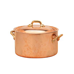 Marmite de cuisson en cuivre de qualité supérieure, dernier design, forme ronde, au meilleur prix en Inde - Product Image 6