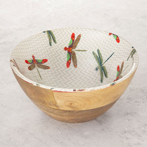 Ustensiles de cuisine bol décoratif de service à salade en bois fabricant nouveau Design bol de service à salade en bois de mangue décoration de la maison et Restaurants - Product Image 5