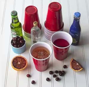 Origen de Vietnam, 16 oz, vasos de plástico desechables rojos para bebidas, vasos de fiesta divertidos y duraderos para beber y jugar - Product Image 6