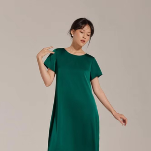 chinese dress ladies Dyexces Women Summer T Shirt Dress Casual Sleeveless V Neck Maxi Dresses  Loose Side Slit Midi Tshirt Dress with Pockets A-Beige at Amazon Women's  Clothing store main image 1