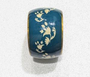 Brazalete de madera bohemio de moda con estampado de pájaro, esmalte de latón Multicolor, joyería clásica de acero inoxidable en forma de bola de aniversario - Product Image 2