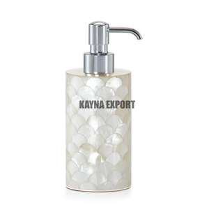 Distributeur de savon de découpe laser en acier inoxydable 304 de luxe fabriqué à la main, pompe blanche argentée, facile à nettoyer, salle de bain personnalisée - Product Image 6