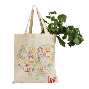 Bolso de lona de peso pesado Asas largas Bolsas de cosméticos de algodón ecológicas personalizadas Características Carta impresa personalizada al por mayor - Product Image 4
