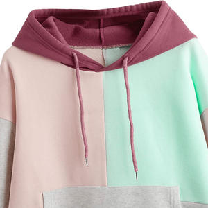 Sudaderas con capucha Fabricantes Custom 100% Cotton fleece forrado Pullover HOODIE Mujeres Hoodies - Product Image 3