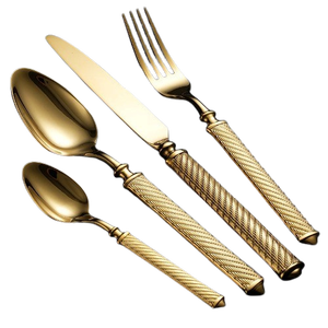 Ensemble de couverts de luxe en or - Product Image 1