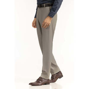 Pantalones de Vestir de Corte Regular para Hombre, de Seda Helada, con Cremallera Decorativa, Ajuste Recto Formal, Colores Medios Disponibles, Tallas XL a 4XL - Product Image 4