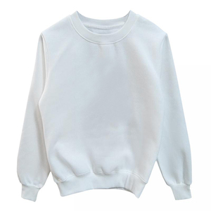 Sweat-shirt en molleton de coton de haute qualité pour homme, col rond, vêtements d'hiver teints unis - Product Image 2