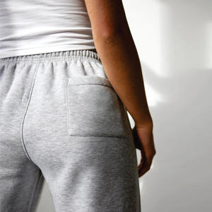 60% coton d'origine responsable 40% Polyester athlétisme Club pantalons de survêtement course chiné gris femmes survêtement bas - Product Image 5