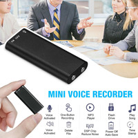 Enregistreur vocal professionnel 8 Go Mini dictaphone audio numérique + lecteur MP3 + clé USB Enregistreur vocal