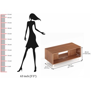 Ensemble de table basse/centre Bluewud Leo Table basse en bois wengé moderne (personnalisation disponible) - Product Image 4