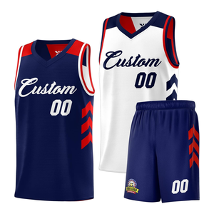 Camiseta de baloncesto para jóvenes XS personalizada para hombre, pantalones cortos, ropa deportiva reversible, sublimación transpirable, nombre y número impresos, nuevo modelo - Product Image 2