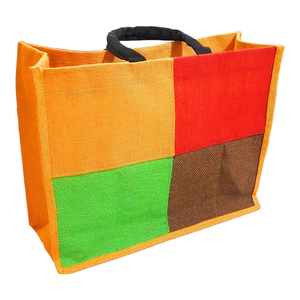 Sacs cadeaux d'épicerie en Jute de haute qualité, Style personnalisé, motif en tissu, couleur, petit, origine brute indienne - Product Image 5