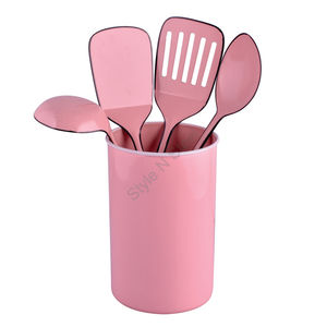 Juego de herramientas de cocina de alta calidad al por mayor de acero inoxidable con soporte - Product Image 1