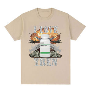 T-shirt graphique personnalisé pour hommes à la mode T-shirt à col rond décontracté à manches courtes unisexe conception d'épaule tombante T-Shirts pour hommes - Product Image 4