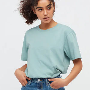 Camiseta Unisex Supima de algodón de manga corta para hombres y mujeres Diseño de logotipo personalizado Impresión de texto Camisetas con logotipo personalizado - Product Image 2