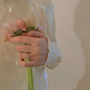 Encantador lindo anillo de lazo personalizado de moda anillo de puño abierto 10K 14K oro sólido IGI certificado laboratorio cultivado diamante regalo perfecto para ella - Product Image 3