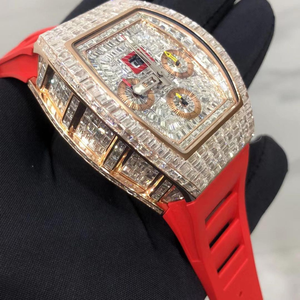 Montre en diamant entièrement personnalisée de haute qualité pour hommes, montre en diamant hip-hop, cadeau de bijoux en diamant - Product Image 6